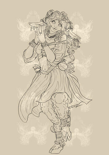 Pose - Lineart - 1 color background
